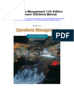 Operations Management 11th Edition Stevenson Solutions Manual