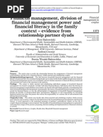 Bialowolski, Cwynar, Weziak-Bialowolska - 2020 - Financial Management, Division of Financial Management Power and Financial Literacy In-Annotated