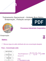 Treinamento Processos - Evaporação, Flotação e Cozimento