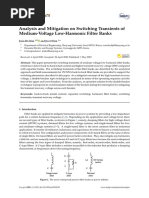 Analysis and Mitigation On Switching Transients of Medium-Voltage Low-Harmonic Filter Banks