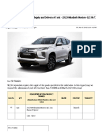 Gmail - REQUEST FOR QUOTATION - Supply and Delivery of 1 Unit - 2023 Mitsubishi Montero GLX M - T, Silver