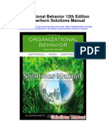 Organizational Behavior 12th Edition Schermerhorn Solutions Manual