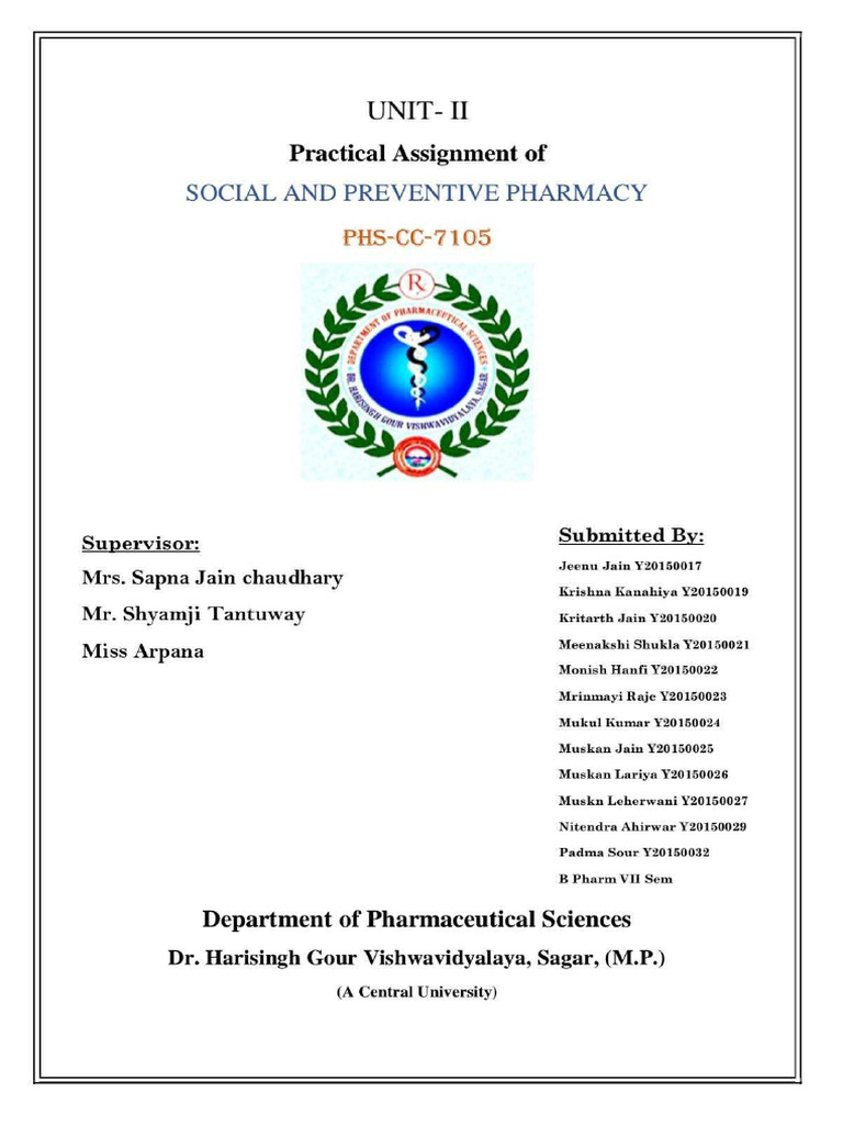 Social and Preventive Pharmacy | PDF