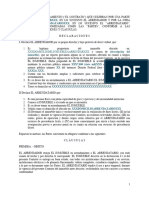 Formato de Contrato de Arrandamiento VR