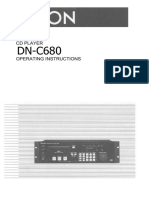 Denon DN C680 Owners Manual