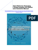 Organizationl Behavior Emerging Knowledge Global Insights 4th Edition Mcshane Solutions Manual