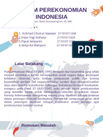 Perekonomian Indonesia Kelompok 1