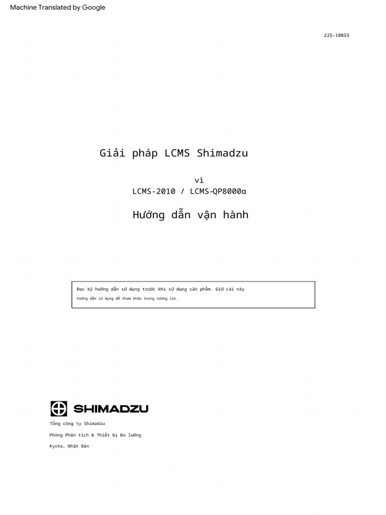 LCMSQuickGuide Shimadzu | PDF