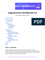 Regulamento - Hackmundo 2.0