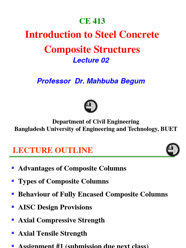 Steel Concrete Composite Columns | PDF | Strength Of Materials | Concrete
