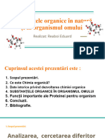 Substanțele Organice În Natură Și in Organismul Omului