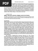 De Vries 2001 Bible Translations Forms and Functions