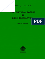 Cultural Factor in Bible Translation