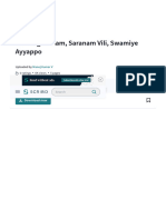Saranaghosham, Saranam Vili, Swamiye Ayyappo - PDF