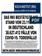 Das (RKI) Bestätigte Am 23.11.2023 in Deutschland 38.627.412 Fälle Von COVID-19. Todesfälle.