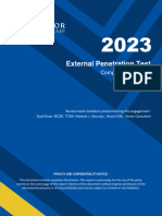 NEW SAMPLE 2023 External Penetration Test Engagement Report FINAL