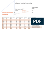 Pension Payment Slip