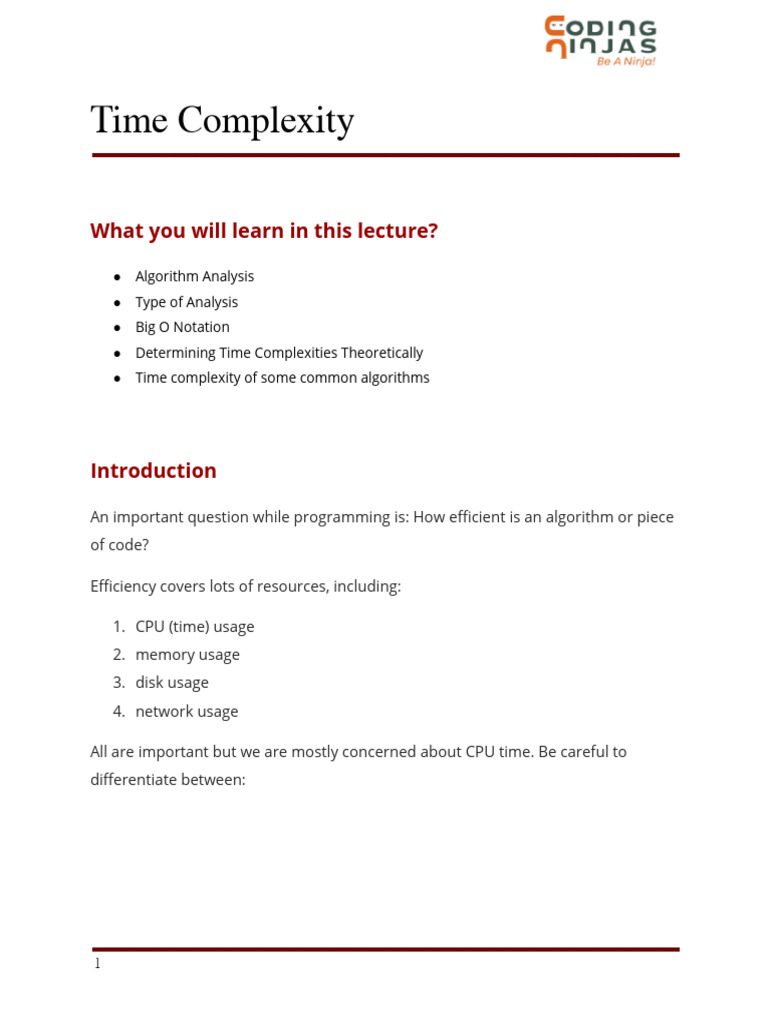 Time Complexity | PDF | Computational Complexity Theory | Time Complexity