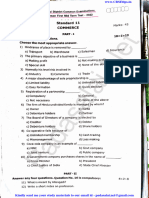 11th Commerce 1st Mid Term Exam 2022 Question Paper Tenkasii District English Medium PDF Download