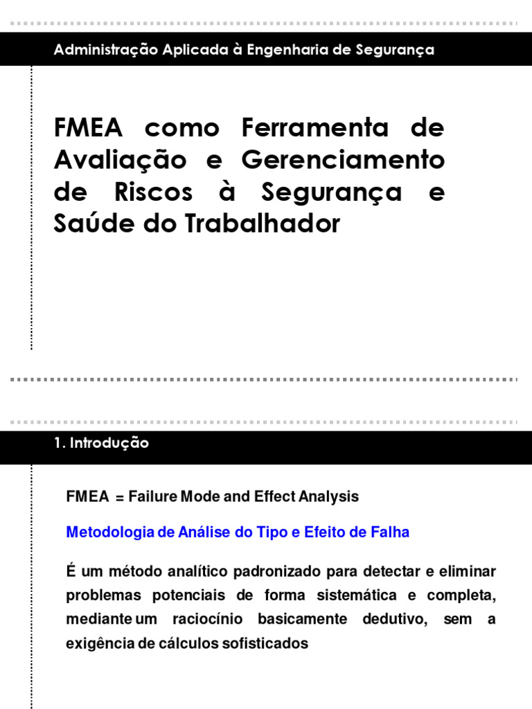 Fmea para Gerenciamento de Riscos | PDF | Tecnologia e Engenharia