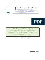 Code D'ethique Et Deontologie APSFD - CED Révisié - Version Décembre 2014 Révisé VF