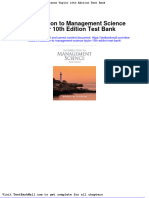 Introduction To Management Science Taylor 10th Edition Test Bank