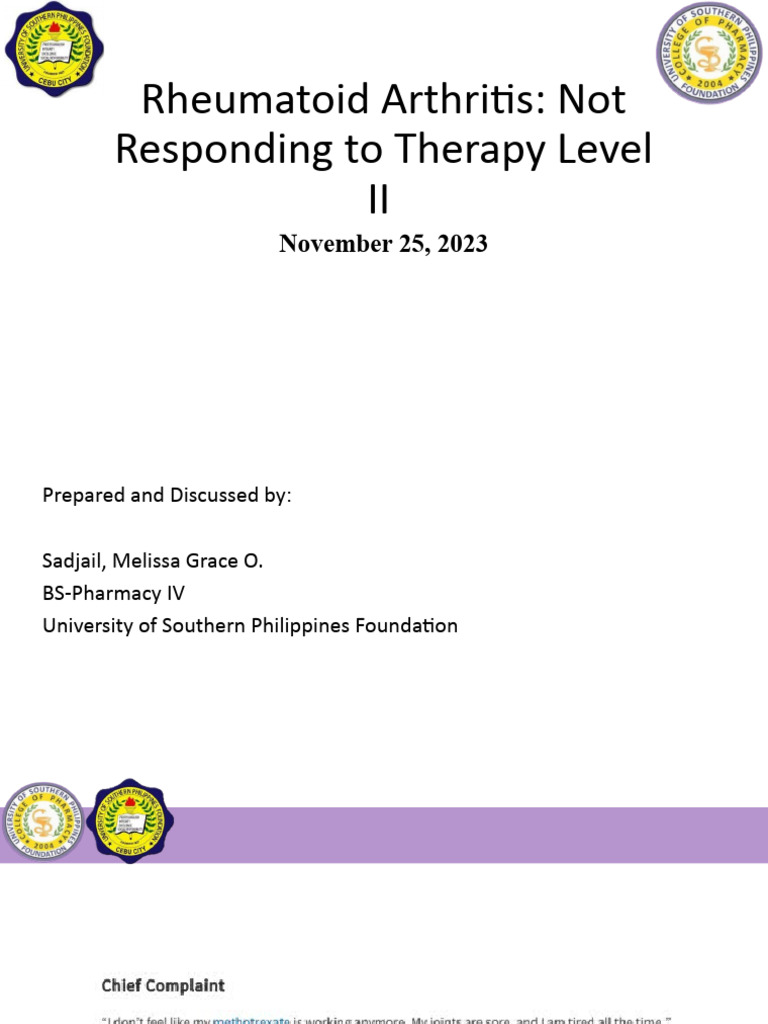 Case 13 Rheumatoid Arthritis PDF Clinical Medicine Medical
