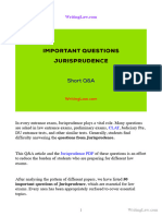 50 Important Jurisprudence Questions