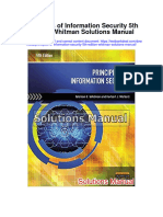 Principles of Information Security 5th Edition Whitman Solutions Manual