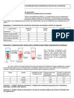 Activité 4 Membrane