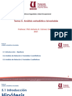 Tema 5. Análisis Estadístico Bivariable