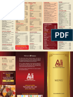 Ali Tandoori Menu Nov 2022