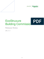 Release Notes v4.1.1 - EcoStruxure Building Commission