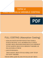 Topik 6-Full Costing Variable Costing