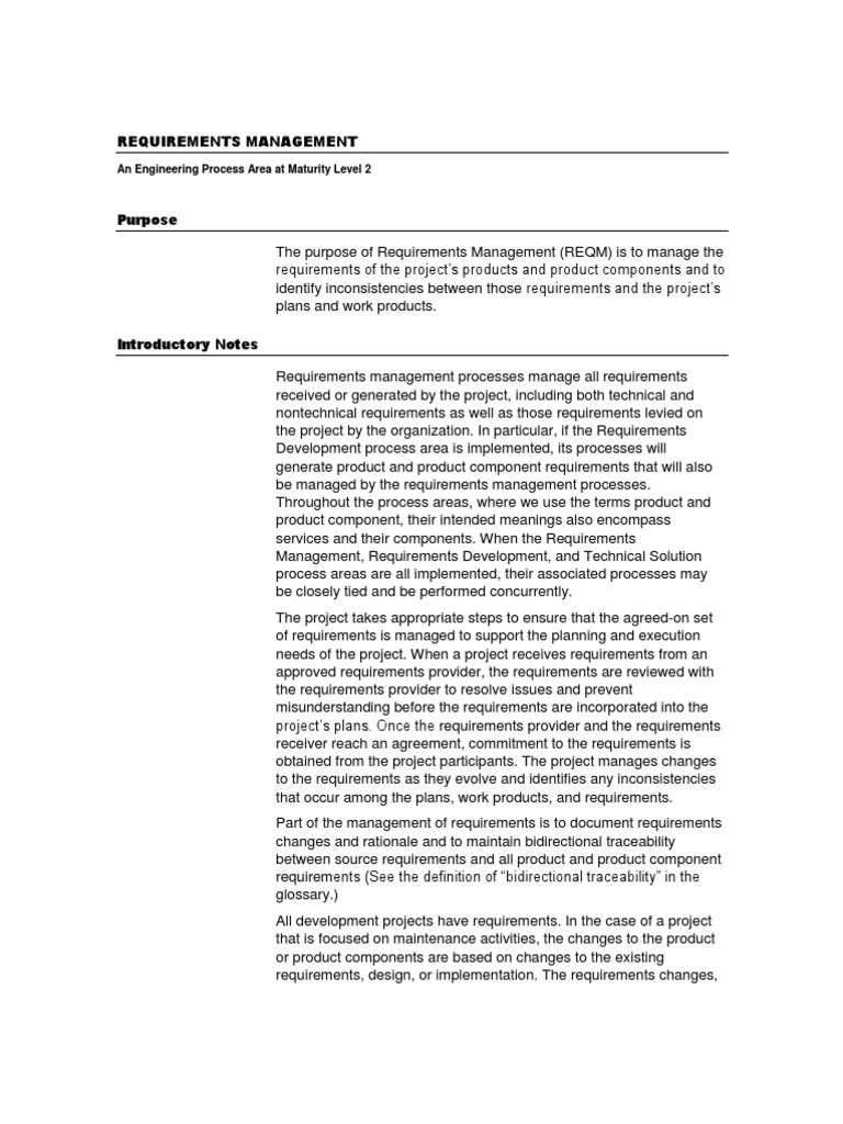 Requirements Management Guide | PDF | Production And Manufacturing ...