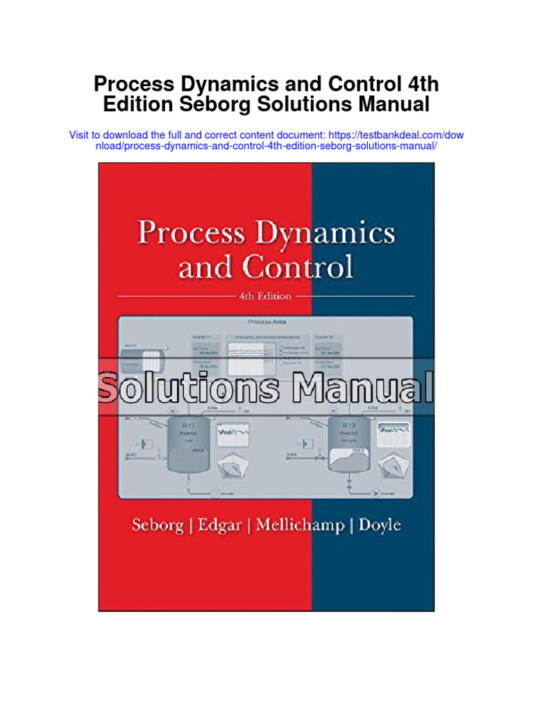 Process Dynamics and Control 4th Edition Solutions Manual PDF Valve Liquids