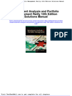 Investment Analysis and Portfolio Management Reilly 10th Edition Solutions Manual
