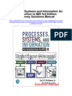 Processes Systems and Information An Introduction To Mis 3rd Edition Mckinney Solutions Manual