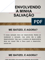 Desenvolvendo A Minha Salvação