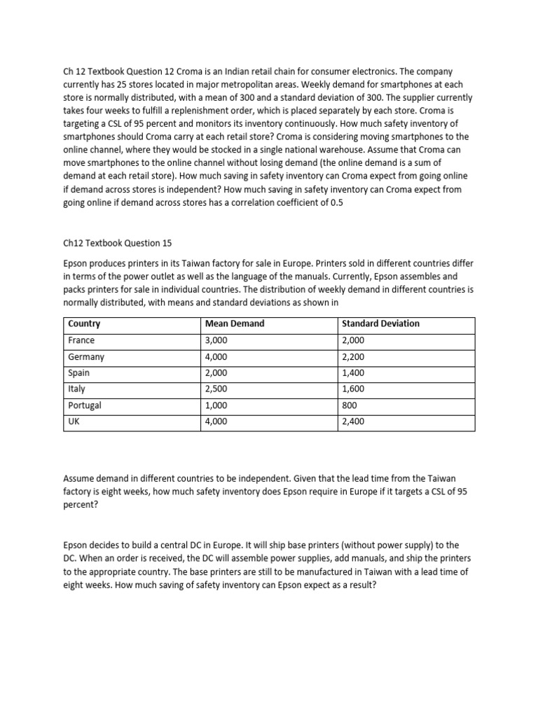 Tutorial Week10 21 Post | PDF | Inventory | Retail