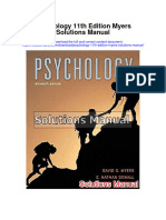 Psychology 11th Edition Myers Solutions Manual
