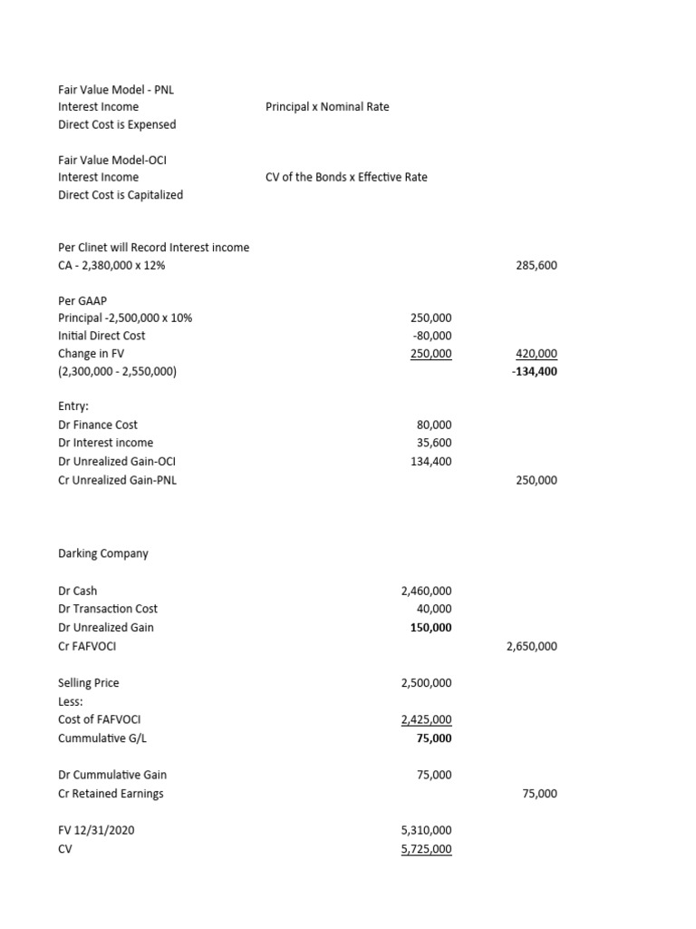 Accounting 15 Investment Solutions PDF Interest