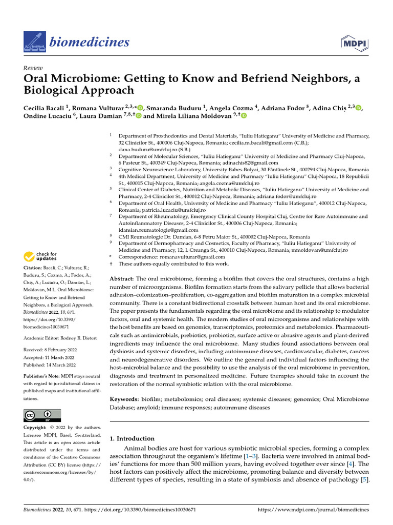 Oral Microbiome Getting To Know (Primera Clase2023) | PDF | 16 S ...