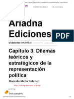 Ciudadanías en Conflicto - Capítulo 3. Dilemas Teóricos y Estratégicos de La Representación Política