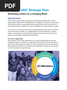 2023-2027 JCI Strategic Plan