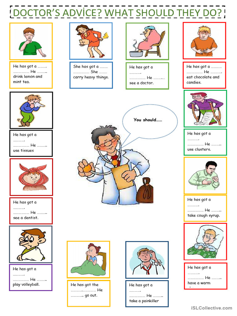 Doctor's Advice What Should They Do - With An Answer Key | PDF