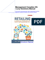 Retailing Management Canadian 5th Edition Levy Solutions Manual