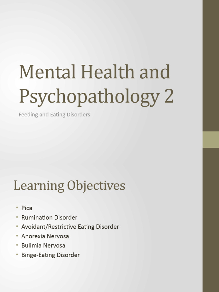 Overview of Feeding and Eating Disorders | PDF | Mental Disorder ...