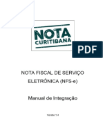 Nota Fiscal de Serviço Eletrônica (Nfs-E) Manual de Integração