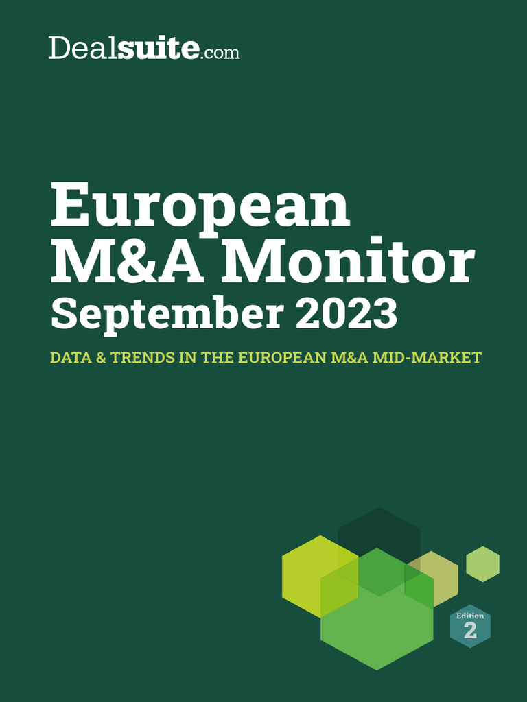 European M&A Monitor September 2023 | PDF | Mergers And Acquisitions ...